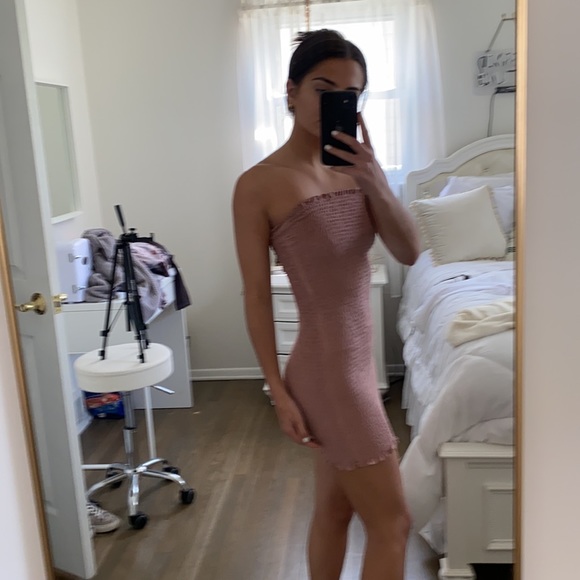 STRAPLESS RUFFLE DRESS - Picture 2 of 2